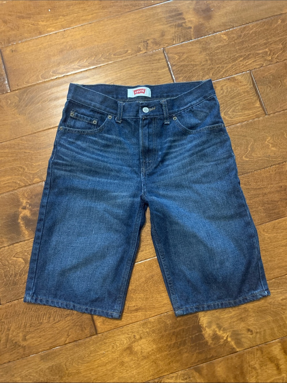 Levi's Dark Blue Denim Jean Shorts